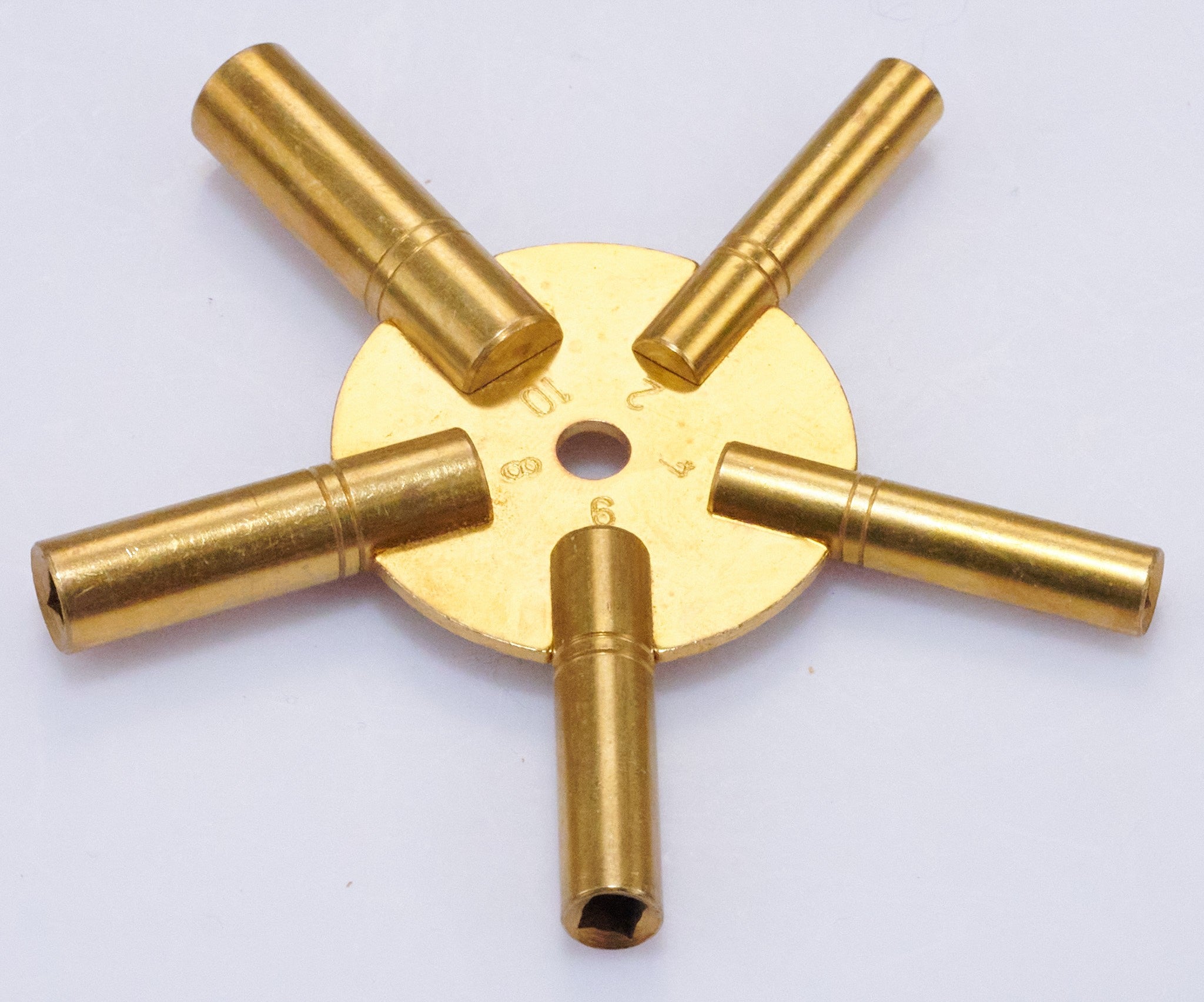 Clock Spider Keys Brass Winding Key 2-10 Evens Key Winds All Old Clocks Winder